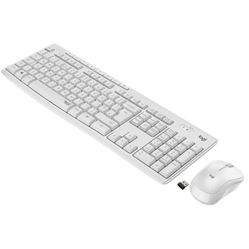 Комплект беспроводной Logitech MK295 клавиатура и мышь SilentTouch влагозащитная Off-white (MK295)