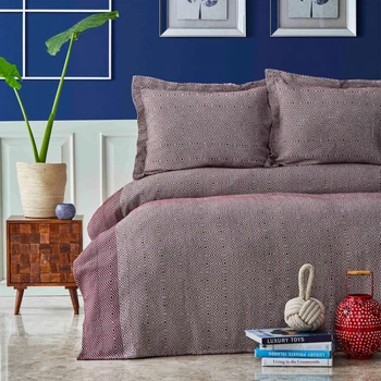 Покривало Nautica Home 120107380 230*240 см Бавовна + поліестер Бордове