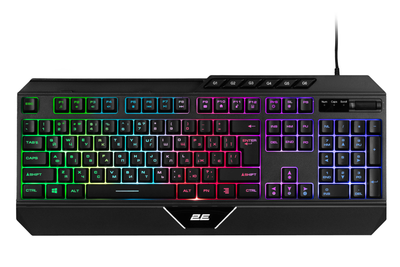 Клавіатура 2E Gaming KG315 RGB USB Black Ukr (2E-KG315UBK)