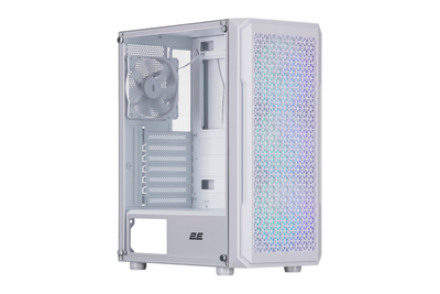 Корпус 2E Gaming Hexagon G338W без БЖ 2xUSB3.0, 1xUSBType-C, 3x120мм ARGB, 1x120мм, VGA 330мм, LCS ready, HUB, TG Side Panel, ATX, білий (2E-G338W)