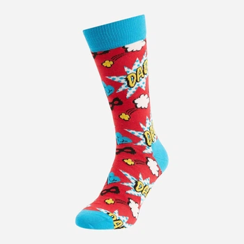 Носки женские высокие хлопковые Happy Socks 00-4064*20 192247 36-40 Красные (2200005083116)