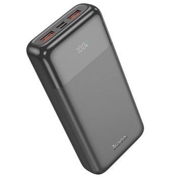 Зовнішній портативний акумулятор Павербанк HOCO J121A Fast 20000mAh 22.5W 2USB/1Type-C зі швидкою зарядкою QC3.0+PD3.0 Black