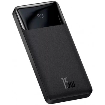 Портативна батарея Павербанк Baseus Bipow 10000 mAh 15W Digital Display (PPBD050001) Чорний