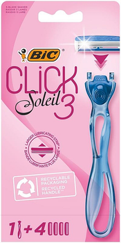 Жіноча бритва з 4 змінними касетами - Bic Click 3 Soleil Sensitive 4шт (1050404-151418)