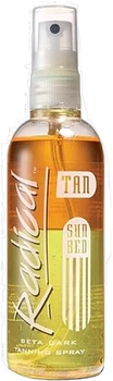 Спрей для солярію для елегантної засмаги - Radical Tan Beta Dark Tanning Spray 165ml.