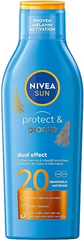 Солнцезащитный лосьон "Защита и загар" SPF 20 - NIVEA SUN Protect & Bronze 200ml (1335898-36800821)