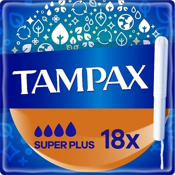 Тампони з аплікатором, 18 шт. - Tampax Compak Super Plus 18шт (1203505-136860)