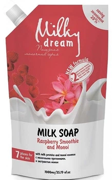 Рідке мило "Малиновий смузі та моною" - Milky Dream Milk Soap Raspberry Smoothie And Monoi (дой-пак) 1000ml (1278501-148155)