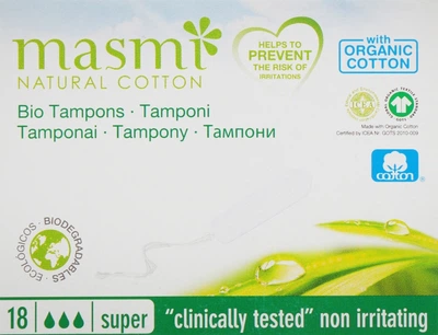 Тампоны без аппликатора, 18 шт - Masmi Super 18шт (792344-24335)