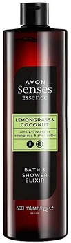 Эликсир для ванны и душа "Лемонграсс и кокос" - Avon Senses Essence Lemongrass & Coconut Bath & Shower Elixir 500ml (1271800-148581)