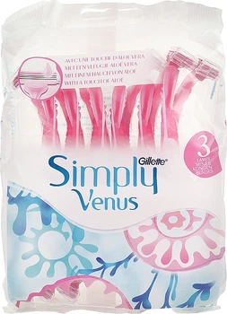 Одноразовые бритвенные станки, 12 шт. - Gillette Venus 3 Simply 12шт (932446-64341)