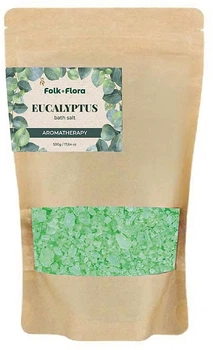 Соль для ванны "Эвкалипт" - Folk&Flora Eucalyptus Bath Salt 500g (1353424-11165331)