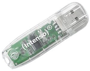 Флеш память Intenso Rainbow Line 32GB USB 2.0 Type-A Transparent (3502480)