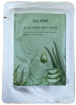 Педикюрные носки для пилинга с алоэ вера - Bubble Bar Aloe Vera Feet Mask 2шт (1384796-22064535)