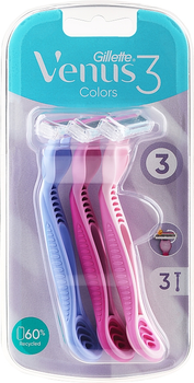Одноразові станки для бритв, 3 шт - Gillette Venus Simply 3 Plus Colors 3шт (1086869-6194029)