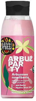 Зволожуюче молочко для ванни та душу "Кавун та вербена" - Farmona Tutti Frutti Watermelon And Verbena 400ml (1092594-120997)