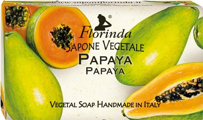 Мыло натуральное "Папайя" - Florinda Sapone Vegetale Papaya 100g (375375-125137)