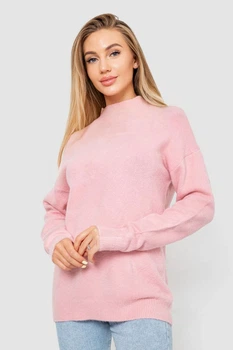 Свитер женский шерстяной, цвет розовый, 244R0390, AGER, размер L-XL