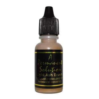 Краска для татуажа A Permanent Solution Light Ash Brown 15мл для тренировки на искусственной коже USA