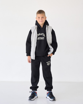 Теплый костюм для мальчика Bosskids (2207-1чор) рост 134 см Черный