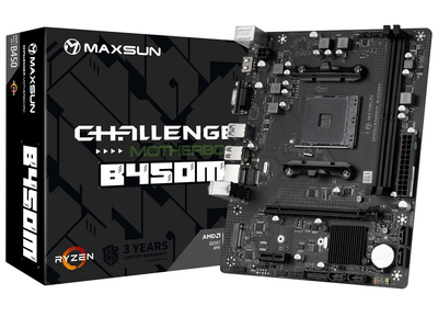 Материнська плата Мaxsun Challenger B450M