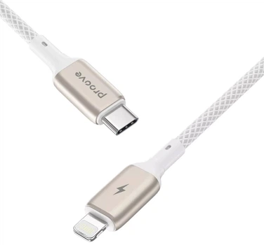 Кабель Proove Dense Metal Type-C to Lightning 27 Вт 1 м White (504990003)