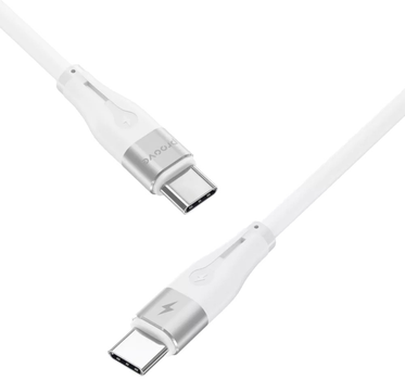 Кабель Proove Soft Silicone Type-C to Type-C 60 Вт 1 м White (492070003)