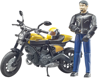 Мотоцикл Bruder Ducati Scrambler Full Throttle з фігуркою (4001702630539)