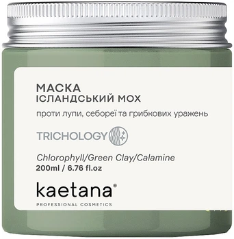 Маска "Ісландський мох" проти лупи та себореї - Kaetana Trichology 200ml (1369881-15455991)