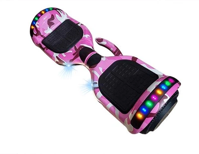 Гироборд 6.5 дюймов Smart Balance U6 Premium Розовый Камуфляж (+Autobalance +BT +LED фары)