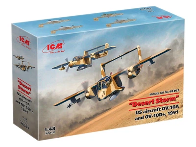 Самолеты Bronco OV-10A и OV-10D+ (Операция «Буря в пустыне» 1991 г.) ICM (48302)
