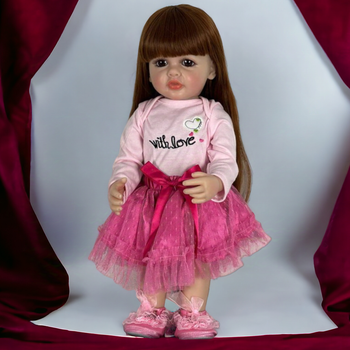 Лялька Реборн 55 см Злата силіконова NPK DOLL