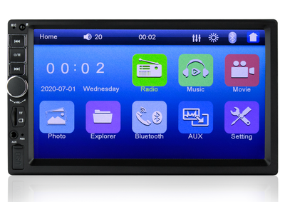Автомагнітола DEX DAV-700 MP5/2 DIN (180Вт, TFT 7", MirrorLink, USB, SD card, Bluetooth)