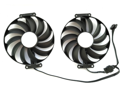 Вентилятор Everflow для видеокарты ASUS RTX 4070 Ti DUAL 96 мм (orgnl) T129215BU (FDC10H12D9-C FD9015U12D) комплект 2 шт (№513)