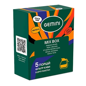 Кофе в дрип-пакетах Gemini MIX BOX, 5шт по 12г