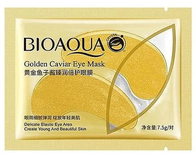 Гідрогелеві патчі із золотою ікрою - Bioaqua Golden Caviar Eye Mask 7.5g (1406125-24852672)
