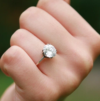 Каблучка зі срібла 925 з великим фіанітом (АРТ. №964) Розмір 18.5 Dadiverin Jewelry