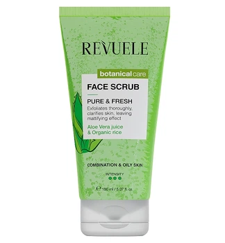 Скраб для обличчя "Чисте та свіже" - Revuele Botanical Face Scrub Pure & Fresh 150g (150g) (1220280-768228330-2)