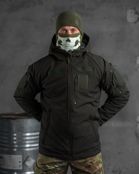 Зимова тактична куртка Softshell з утеплювачем та підкладкою Omni-Heat Olive M