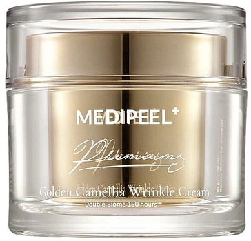 Антивозрастной крем для лица с экстрактом золота и камелии - MEDIPEEL Peptide 9 Premium Gold Camellia Wrinkle Cream 50ml (1376506-19310649)