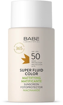Солнцезащитный супер флюид ВВ с тонирующим и матирующим эффектом SPF 50 - Babe Laboratorios Sun Protection 50ml (1170842-1562616-2)