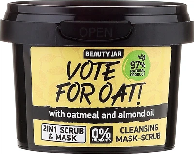 Маска-скраб для обличчя Beauty Jar Vote For Oat Cleansing Mask-Scrub 100g (861777-280806961-2)