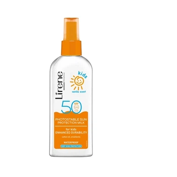 Защитное молочко Lirene Sun Kids с ванилью SPF 50 150 мл (5900717318212)