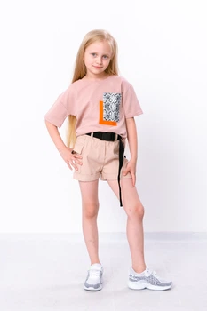 Шорти для дівчинки NoBrand 98 Бежевий (p-11179-120806)