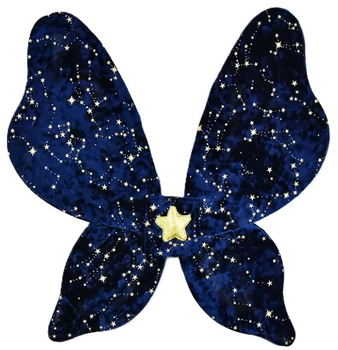 Skrzydła do kostiumu dla dzieci Den Goda Fen Wings Velvet 50 cm Night Sky (7300009035557)