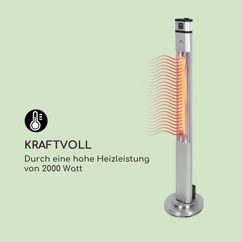 Инфракрасный обогреватель blumfeldt Heat Guru Plus 2000 Вт цвет серый (10033692) Б/У