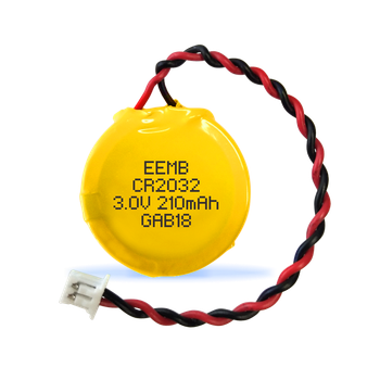 Батарейка литиевая EEMB CR2032-LD/-A21577 с разъемом для BIOS, 3V, 210mAh