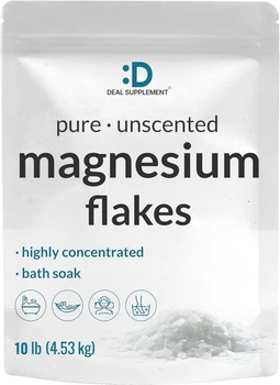Магниевые хлопья без запаха премиум-класса Deal Supplement Unscented Magnesium Flakes 4530 г