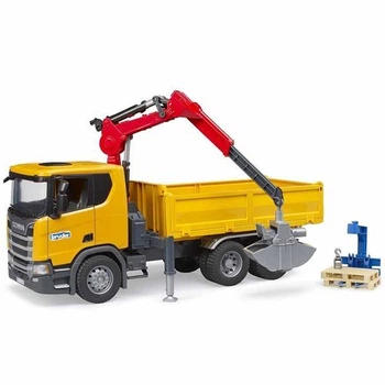 Автомодель Bruder Самосвал Scania Super 560R с краном-манипулятором и аксессуарами 1:16 (03551)