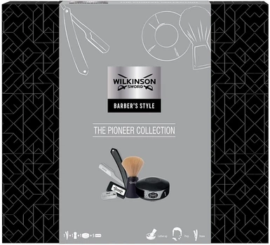Набор для бритья - Wilkinson Sword The Pioneer Collection (soap/125g + brush/1pcs + sh/1pcs + raz/5pcs) (1197076-139271)